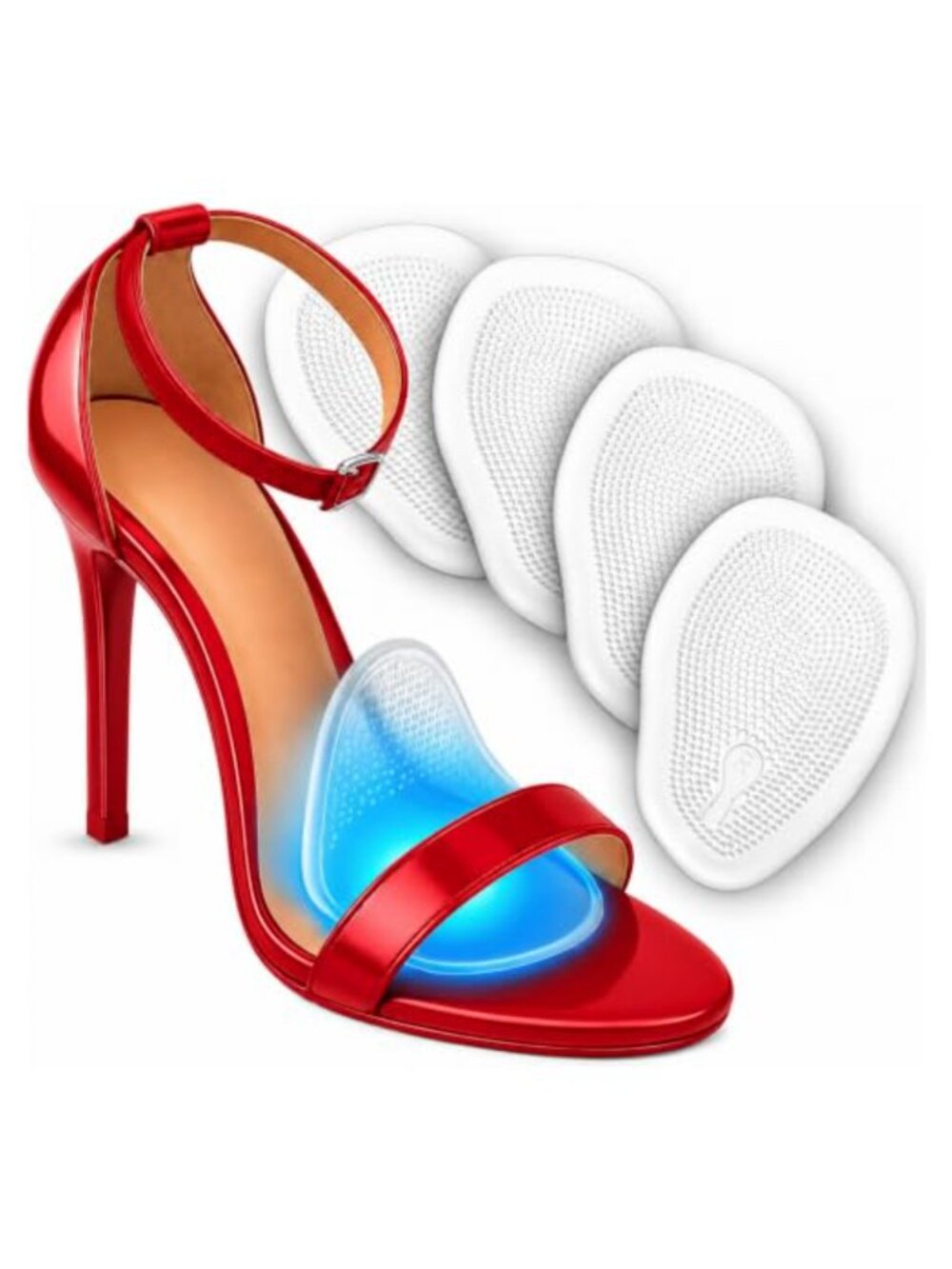 Ball of Foot Cushions for Women High Heel Metatarsal Pads Gel Inserts